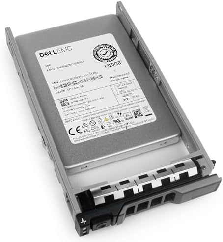 Dell 1.92TB SATA 6Gb/s 3D TLC 2.5in PowerEdge Enterprise Mixed-Use SSD for: R630, R730, R730xd, R620, R830, R720, R320, R610, R710, R720, R230, R210, R410, T110, R510 0GKTF1 GKTF1 G13 (Renewed)|B0G1ZC463Y