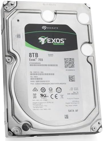 Seagate Exos 7E8 8TB 512e SATA 256MB Cache 3.5-Inch Enterprise Hard Drive (ST8000NM0055 (Renewed