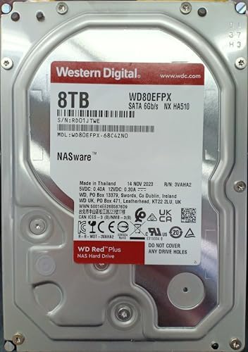 Western Digital 16TB WD Red Pro NAS Internal Hard Drive HDD - 7200 RPM, SATA 6 Gb/s, CMR, 512 MB Cache, 3.5" - WD161KFGX|B08K3VVKSW