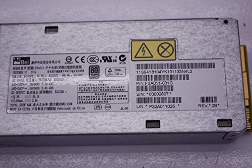 IBM 94Y8105-02 IBM x3650 M4 550W Power Supply|B017O2CYMS