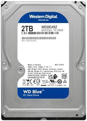 Western Digital 10TB WD Blue Internal Hard Drive HDD - 7200 RPM, SATA 6 Gb/s, 512 MB Cache, 3.5" - WD100EAGZ|B0F7NB1XS8