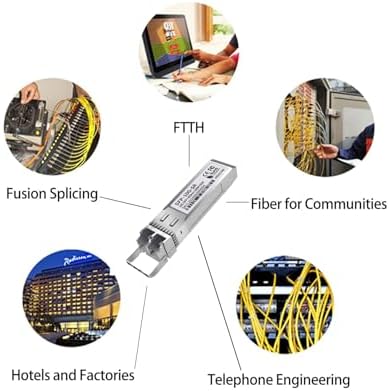 4Pack 10G SFP+ LC Module, 10GBase-SR Multi-Mode Ethernet Transceiver, 850nm MMF up to 400m – Compatible with Cisco, Meraki, Ubiquiti, Mikrotik, Netgear, HPE, TP-Link, Aruba and More|B0D4DGXCGN
