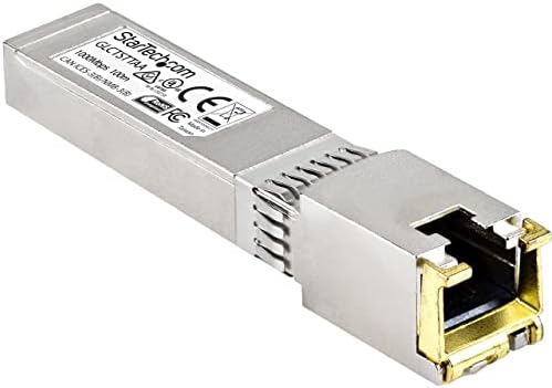 StarTech.com Cisco SFP-GE-T Compatible - Gigabit SFP - 10/100/1000 Mbps - RJ45 Port - 1000Base-T - Copper SFP - GBIC Module|B007UR0CZE