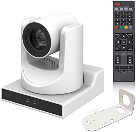 SMTAV PTZ Camera,30X AI Tracking with Zoom Camera with HDMI/SDI/USB3.0/IP Streaming Outputs for Meeting, Church, Events, Teaching(30X Optics Zoom, White)|B0BW86RHMY