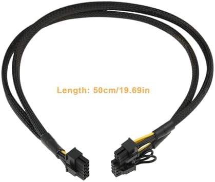 Create idea 10pin to 6+8pin 50cm PCIe GPU Power Adapter Cable Compatible with HP ML350 ML360 G9|B0FWZB2LP9