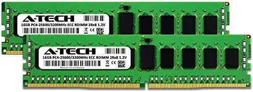 A-Tech 32GB Kit (2x16GB RAM for Dell PowerEdge C6520, MX750c, R650, R6515, R6525, R750, R750xa, R750xs, R7515, R7525, XE2420 | DDR4 3200MHz PC4-25600 ECC RDIMM 2Rx8 Registered Server Memory Upgrade