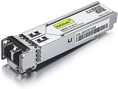 10GTEK 1.25G SFP 1000Base-SX, 850nm MMF, up to 550 Meters, Compatible with HP ProCurve J4858C J4858B J4858A HPE Aruba J4858D|B07FMMX2N9