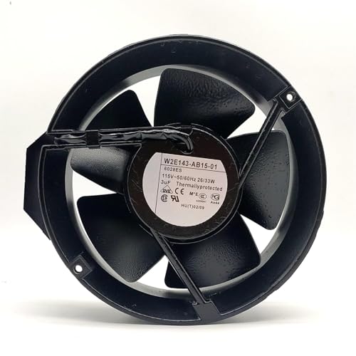 W2E143-AB15-01 2-pin AC 115V 26/33W 172x172x51mm Cooling Fan