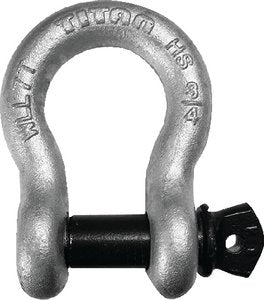 Titan Chain 10319612 High Strength Galvanized Bow Shackle, 1/2"
