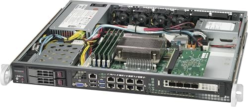 Supermicro SuperChassis 513BTQC-350B Server Case - Rack-mountable - Black - 1U - 2 x Bay - 4 x 1.57 x Fan(s Installed - 1 x 350 W - Power Supply Installed - EATX Motherboard Supported - 6 x Fan(s