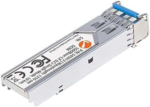 Intellinet 1000Base-SX SFP to LC Multi-Mode Mini GBIC Module 1G Fiber Transceiver - Cisco GLC-SX-MM Compatible - Wavelength 850 nm - Hot Plugging - Up to 550 m. – 545006-SGL|B001P8B4FG