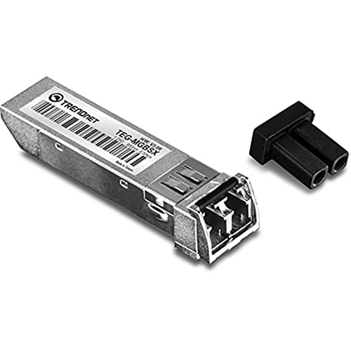 TRENDnet SFP Multi-Mode LC Module 4-Pack, TEG-MGBSX/4, Transmission Up to 550m (1804 Ft), Mini-GBIC, Hot Pluggable, IEEE 802.3z Gigabit Ethernet, Supports Up to 1.25 Gbps, Lifetime Protection|B08KBZN3C6