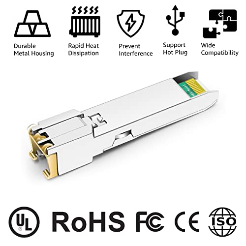 1000BASE-SX SFP Optical Transceiver Module Compatible with HPE Aruba J4858D J4858DCM JL745A Q8N53A ProCurve J4858C J4858B J4858A 850nm 550m DDM Duplex LC MMF 10pcs/Pack|B09MTS8WKP