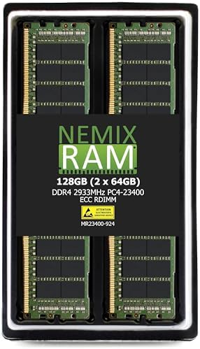 NEMIX RAM 16GB (2X8GB DDR4 2933MHZ PC4-23400 1Rx8 1.2V CL21 288-PIN ECC RDIMM KIT Registered Server Memory Compatible with Dell PowerEdge R550 Rack Server