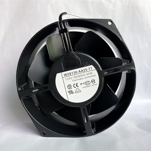 W2S130-AA25-77 AC115V 40W 17255 172mm 2-wire all-metal high temperature cooling fan|B0D82Z9JPC
