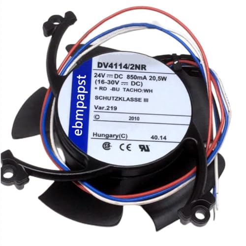 DV4114/2NR 24V 850mA 20.5W 3-Wire Cooling Fan for DV4114/2NR Fan|B0F6KKL5KL