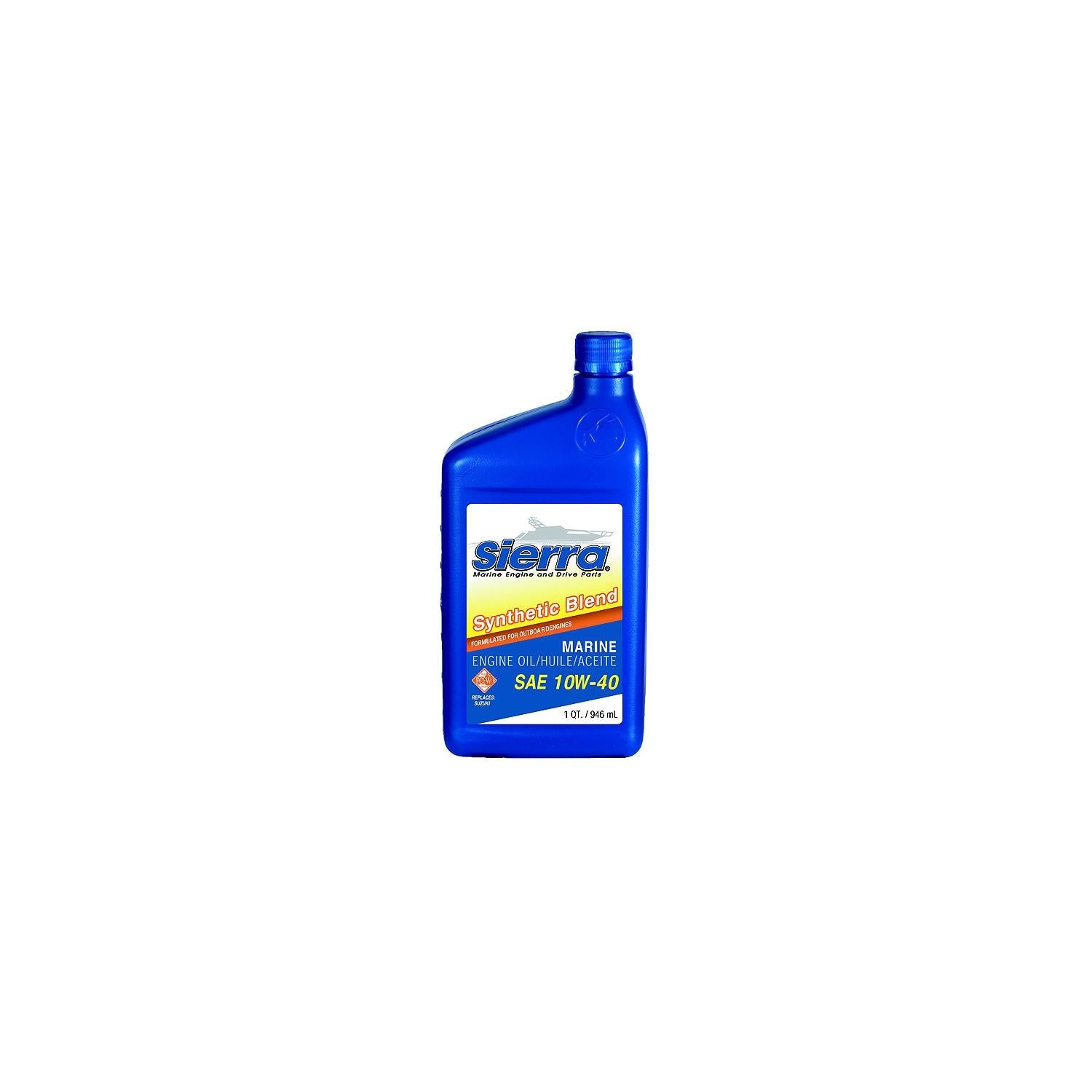 Sierra 18-9552-8 25W50 FCW 4-Cycle Outboard Synthetic Blend Oil, 1L