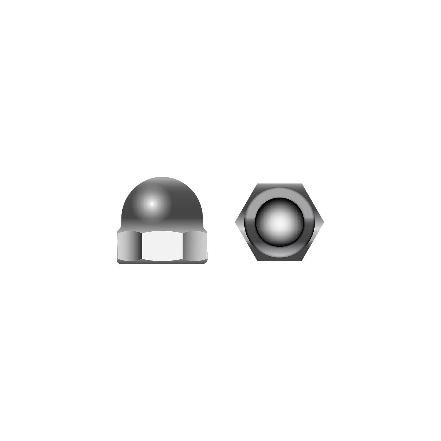 Seachoice 18-8 Stainless Steel Acorn Cap Nuts