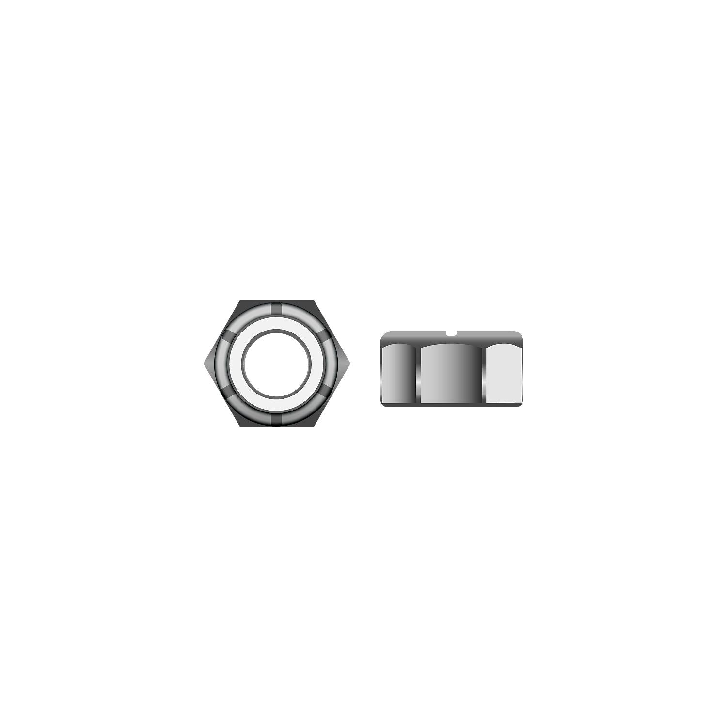 Seachoice SC1332 Nylon Insert Locknut Stainless 10-24