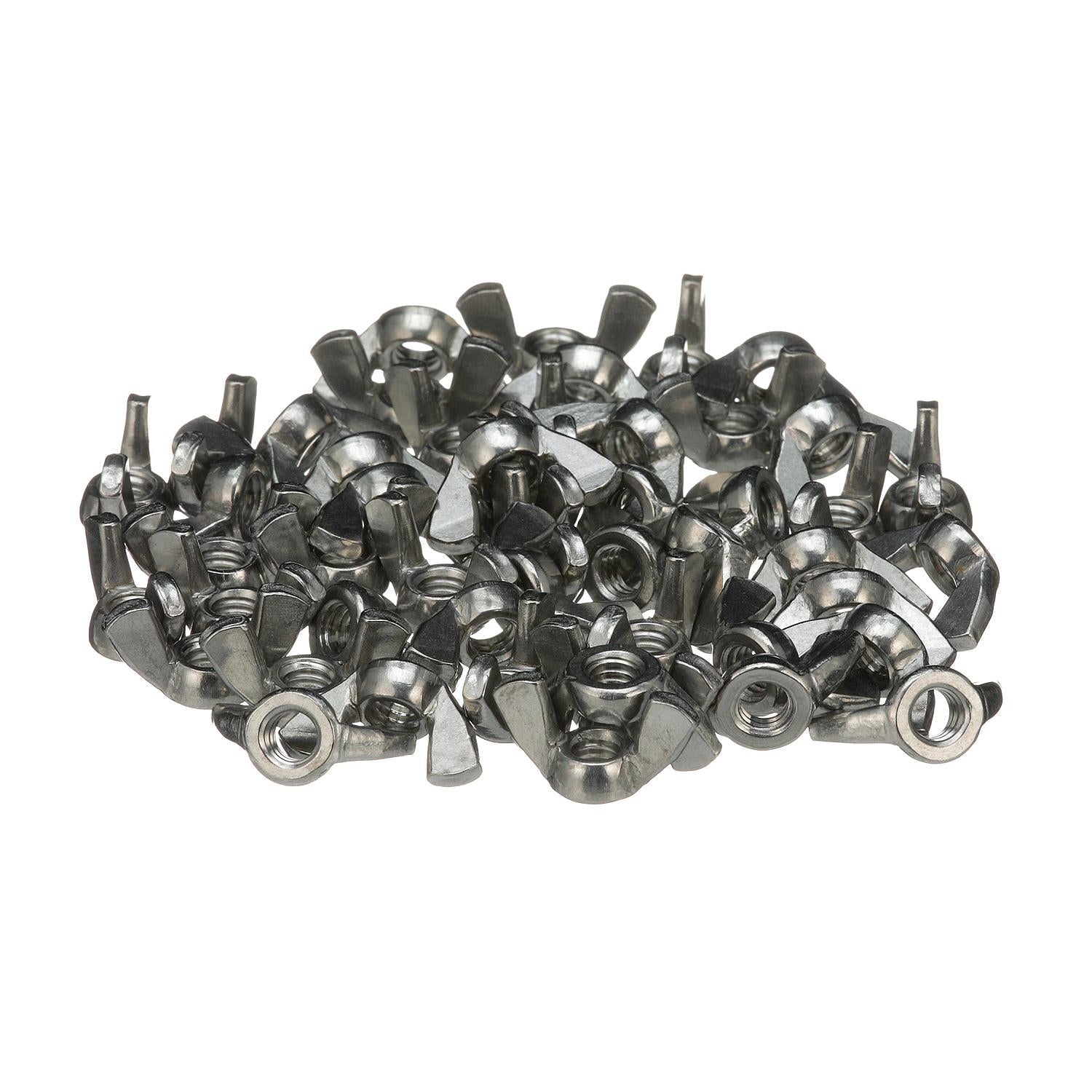Seachoice SC1374 18-8 Stainless Steel Wing Nuts, 3/8-16 Size, Pack of 50