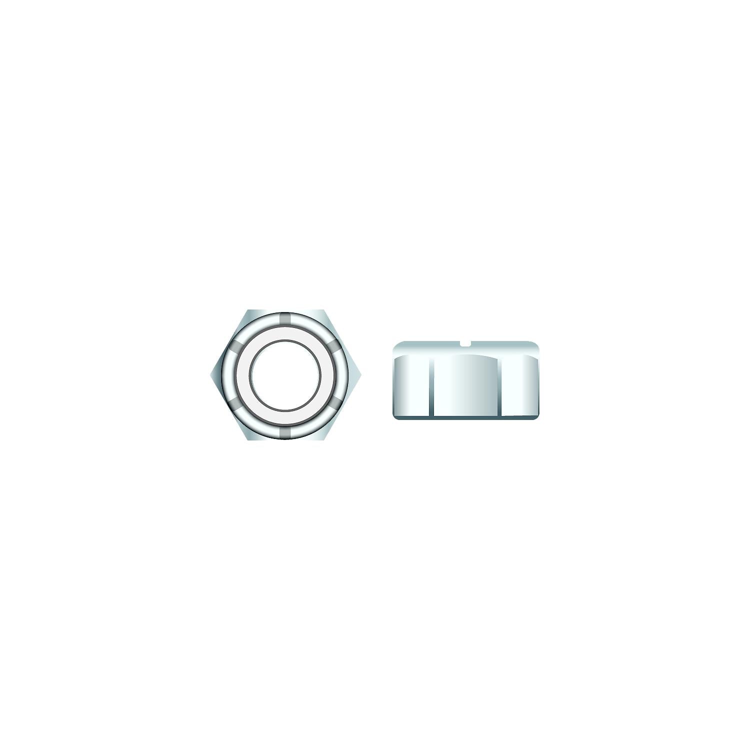 Seachoice SC1332CH 01776 Nylon Insert Chrome Plated SS Locknut, 10-24