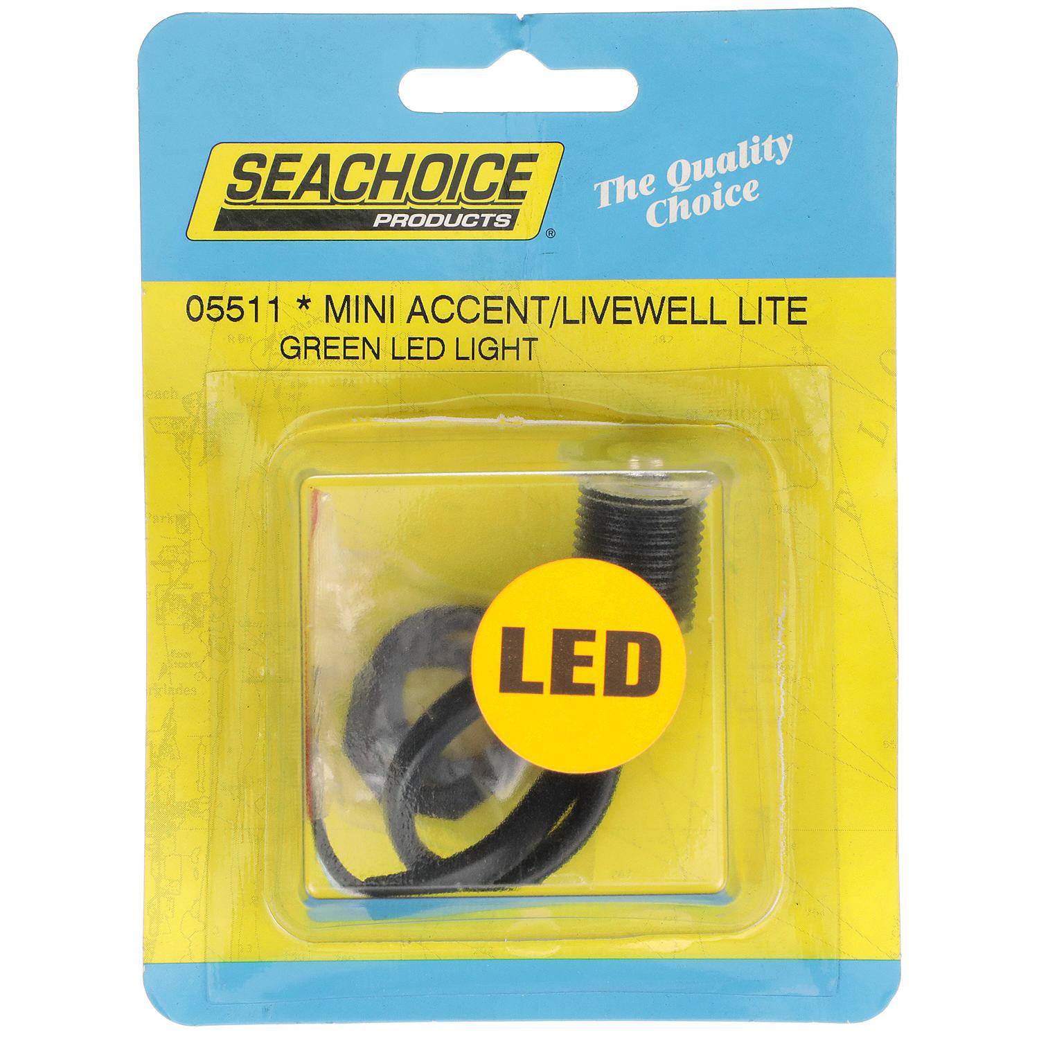 Seachoice 50-05511 Livewell Light, Mini LED Accent, Green, Waterproof, 50, 000 Hours