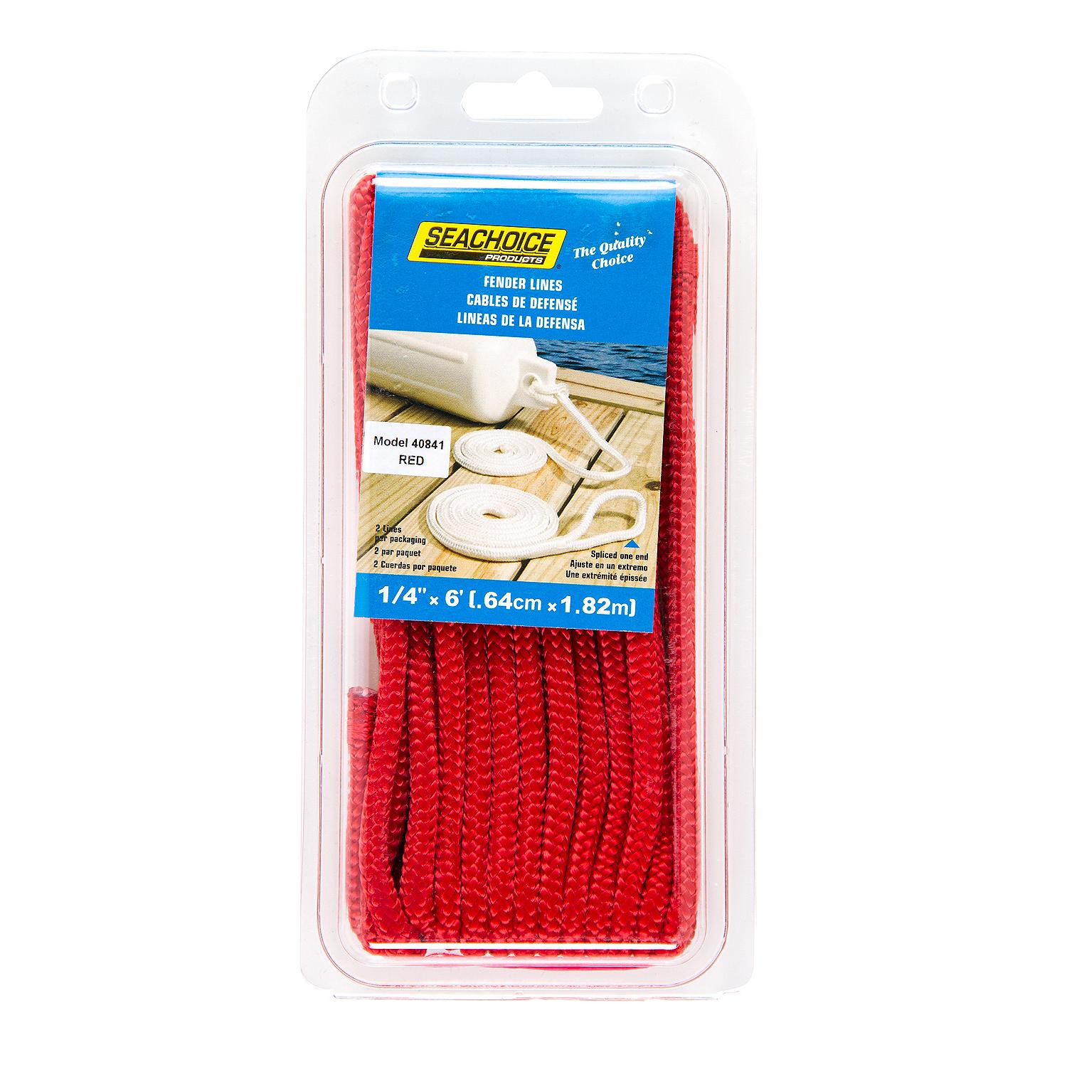 Seachoice Double Braided Nylon Fender Line (2 Per Pack)