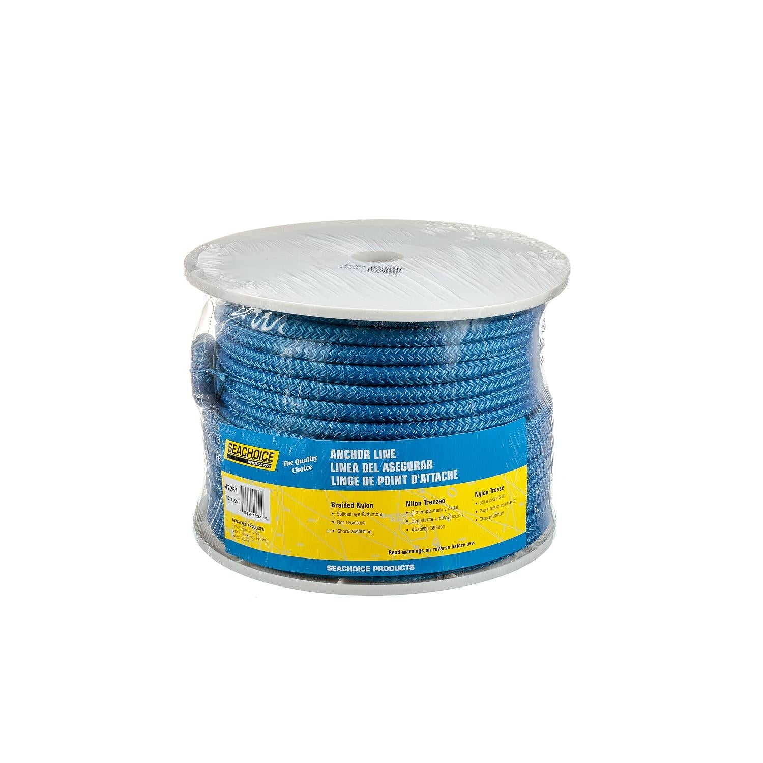 Seachoice Double Braid Nylon Boat Anchor Rope Line
