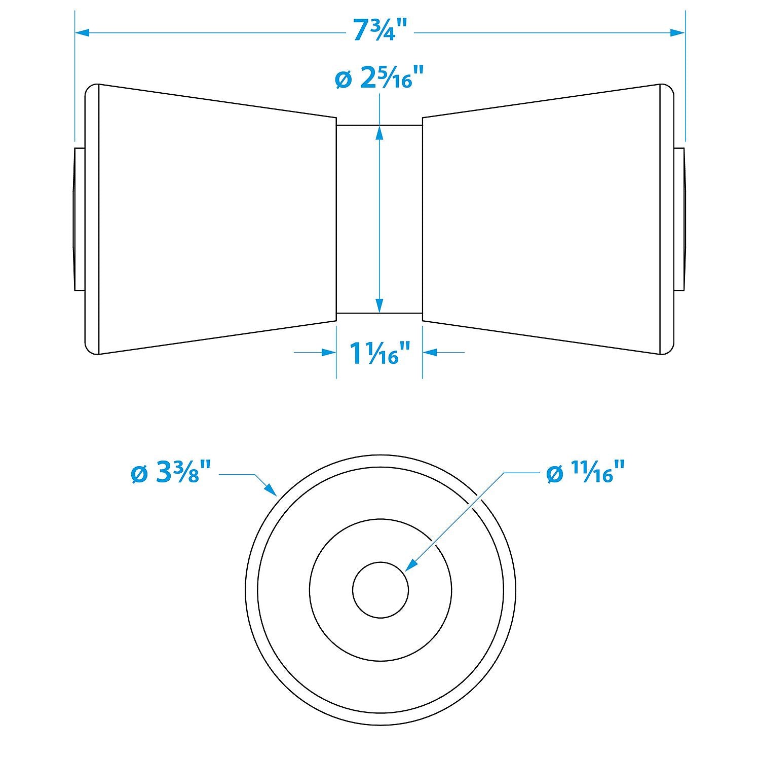 Seachoice Heavy Duty Keel Roller - 5/8" ID (Bulk)