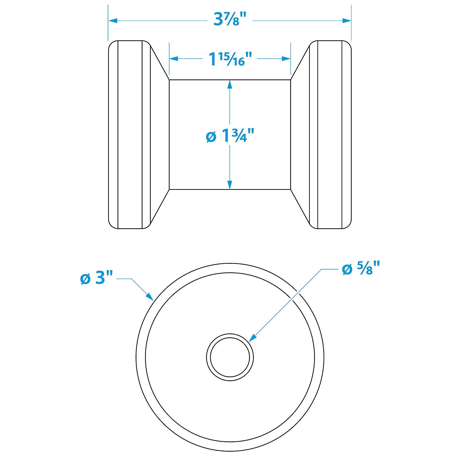 Seachoice 56150 Spool Roller 4-5/8