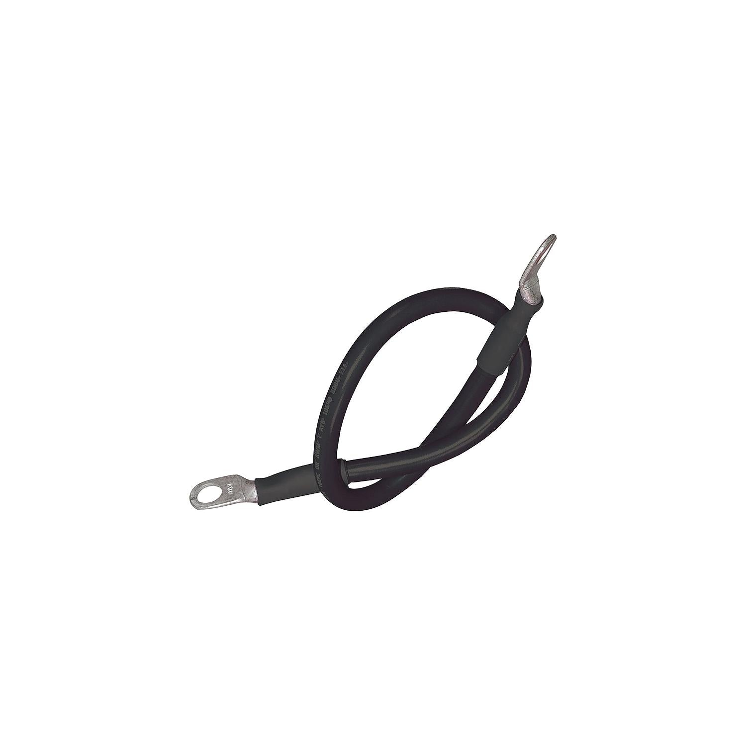 Seachoice 63024 Tinned Copper Battery Assembly, 4 AWG, Black, 6'