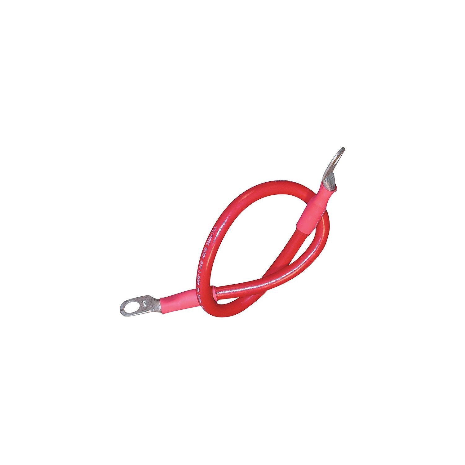 Seachoice 63034 Tinned Copper Battery Assembly, 4 AWG, Red, 6'