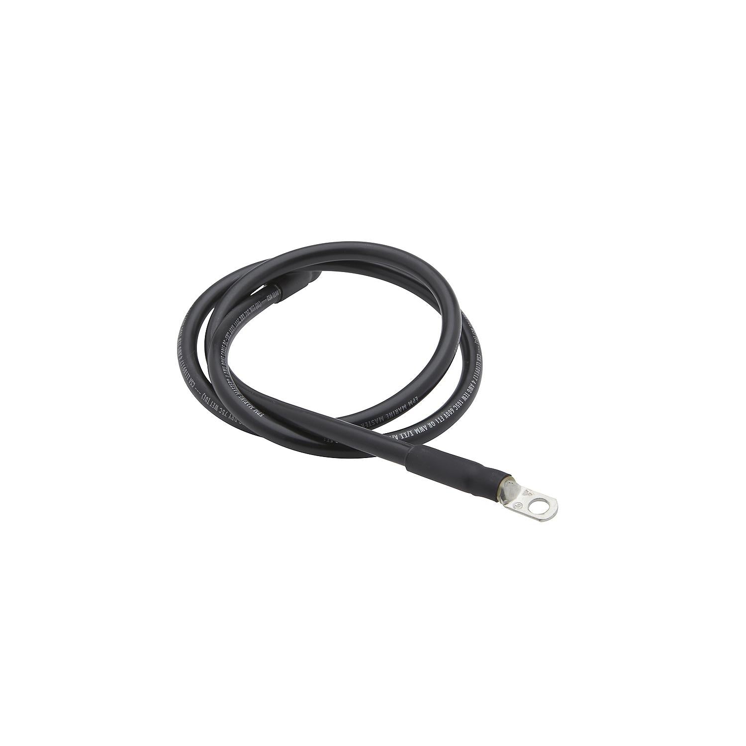 Seachoice 63024 Tinned Copper Battery Assembly, 4 AWG, Black, 6'