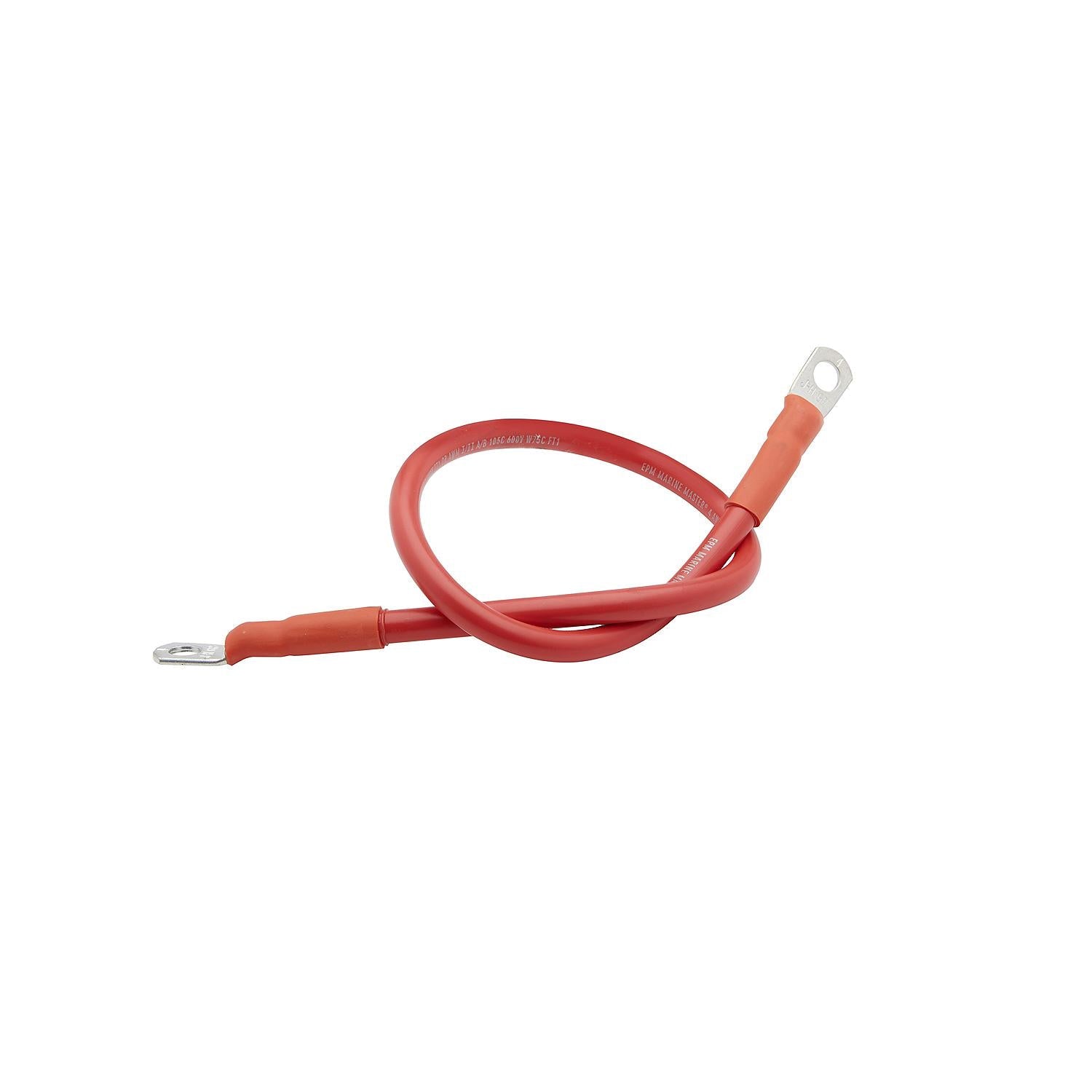 Seachoice 63031 Tinned Copper Battery Assembly, 4 AWG, Red, 2'