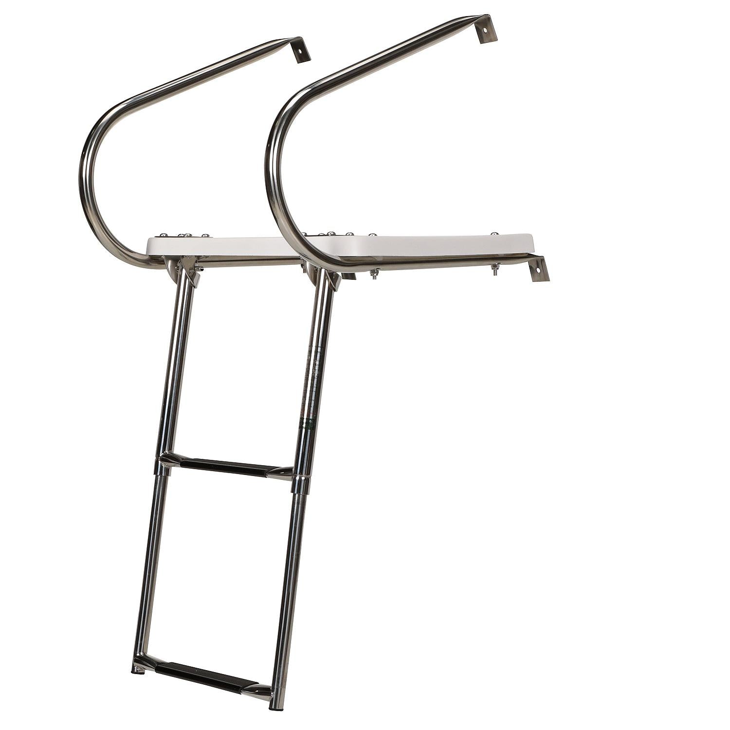 Seachoice 71201 Universal Swim Platform With Under Mount Telescoping Ladder