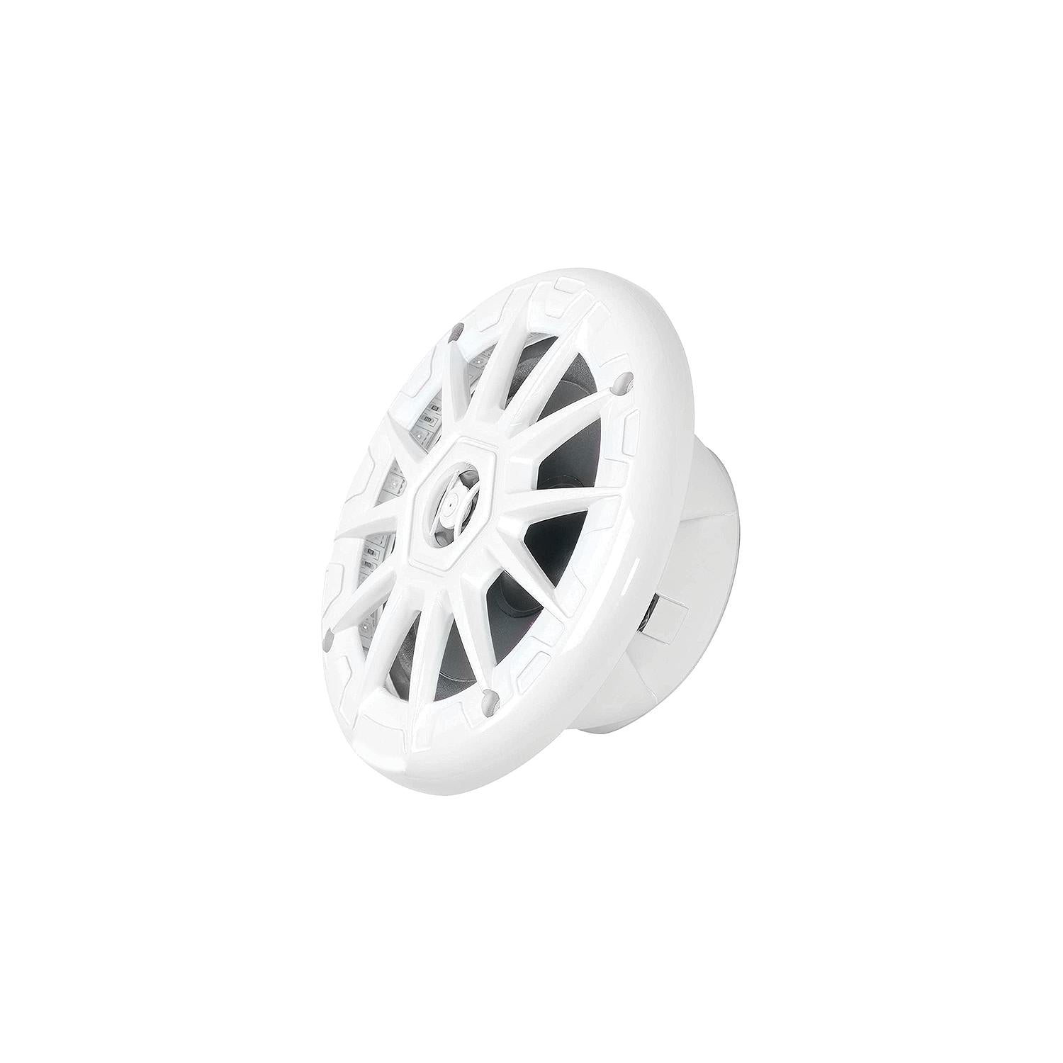 Seachoice MRGB55WSC 72111 5-1/4" 2-Way 150W Round LED Speakers, 1 Pair, White