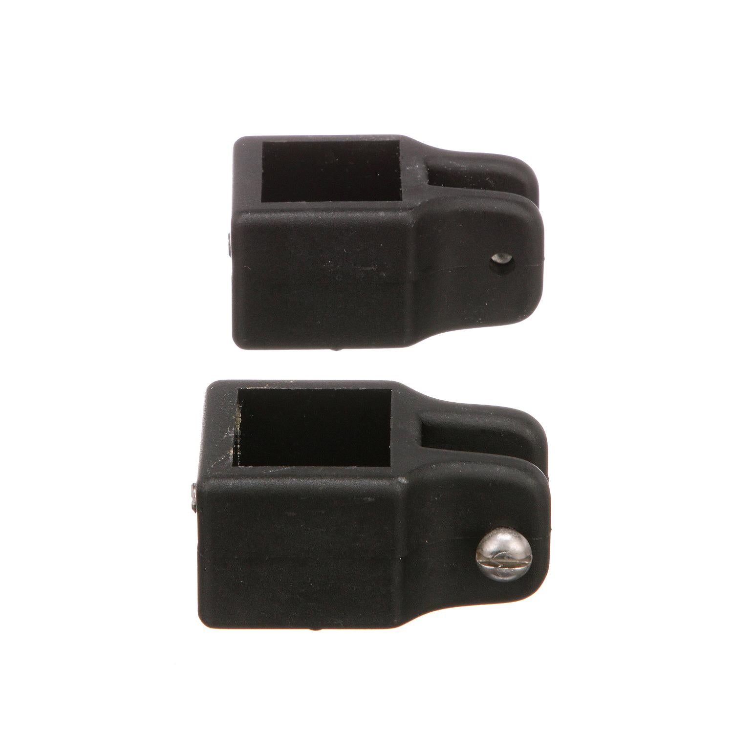 Seachoice 50-76361 Square Jaw Slides Fit 1" OD Tube-Black (2 Per Pack)