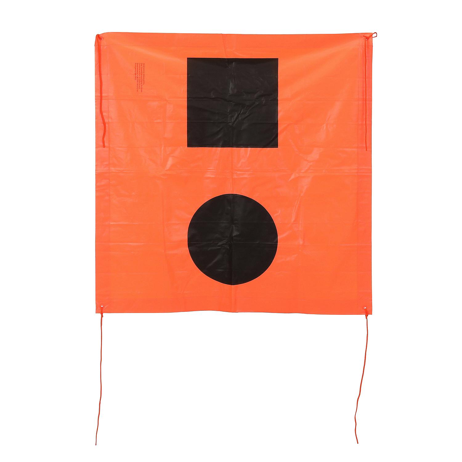 Seachoice 78341 3' x 3' Orange Distress Signal SOS Flag