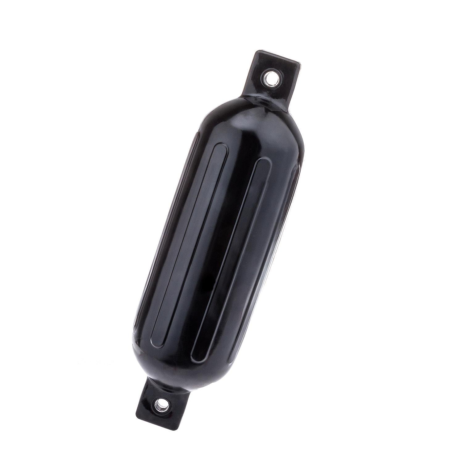 Seachoice DE79206S 79051 Twin Eye Ribbed Fender, Black, 5.5 x 20"