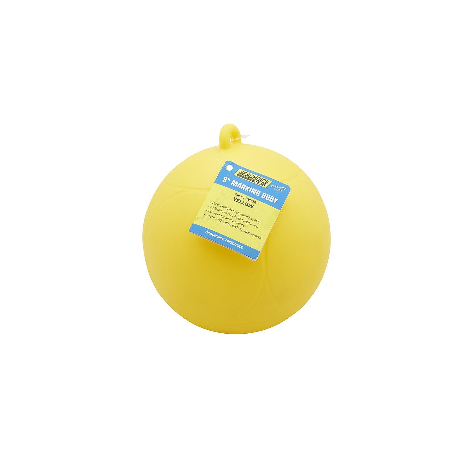 Seachoice DE95885S 79756 Slalom/Marking Buoy Yellow, 9" Dia.
