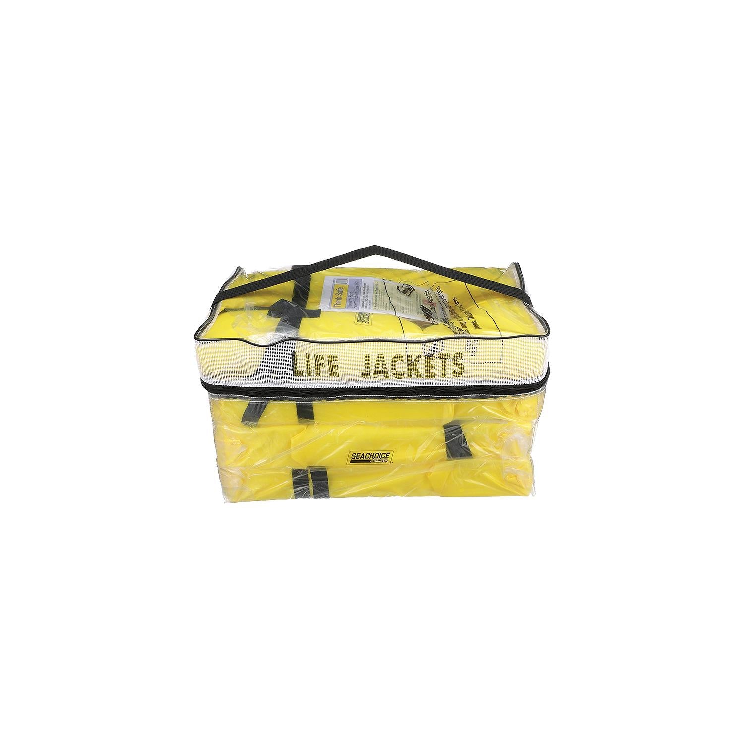 Seachoice EPE1110AK1AUPK4Y-86010 Adult Universal Type II USCGA Life Vests w/Bag, Yellow, 4-Pack