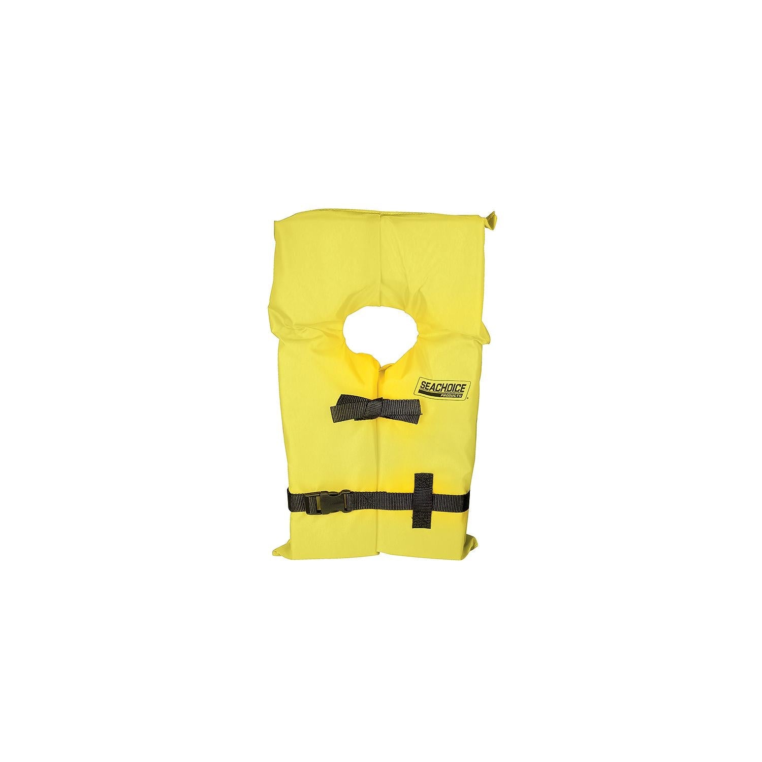 Seachoice EPE1110AK1AUY-86020 Type II Life Vest Adult, Yellow
