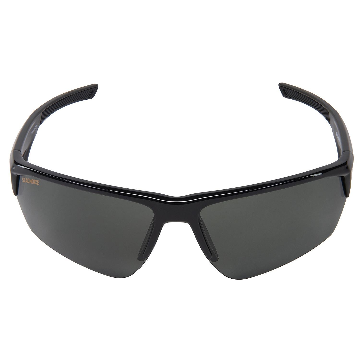 Seachoice YP120505000000 98821 "Atlantis" Polarized Sunglasses, Frame: Shiny Black, Lens: Grey