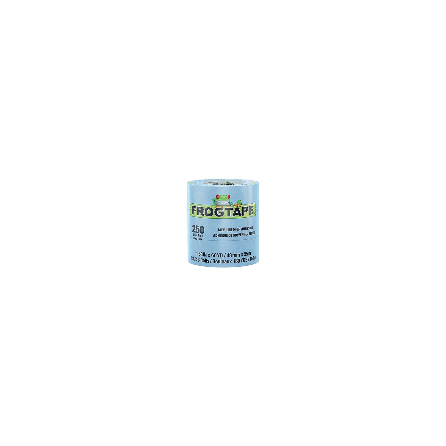 Shurtape 105327 Frogtape 250 Blue Performance Grade Masking Tape, 1" x 180', Blue