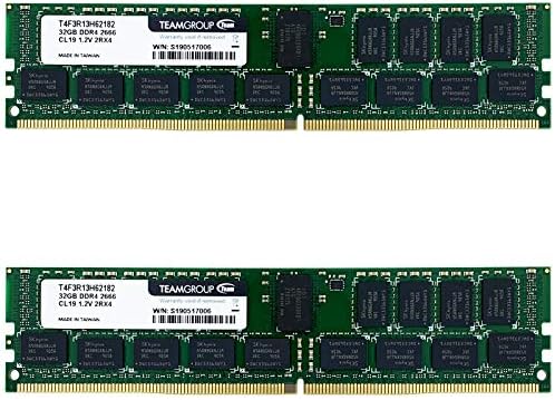 Timetec Hynix IC DDR4 Registered ECC 1.2V 288 Pin RDIMM Server Memory RAM Module Upgrade (DDR4 2666MHz, 64GB KIT(2x32GB) 2R4)|B07T25HV18