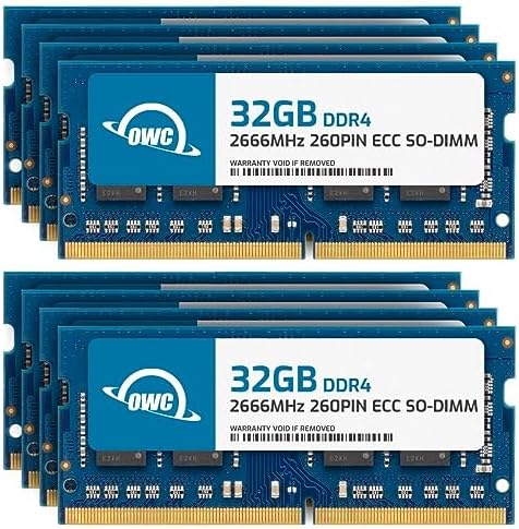 64GB (2x32GB DDR4 2666MHz PC4-21300 CL19 2RX8 ECC Unbuffered SODIMM 1.2V 260-pin Memory RAM