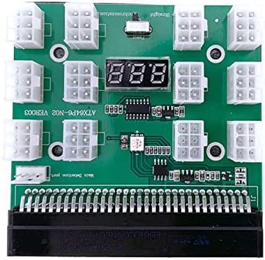 GUMMMY 1 Kit DPS-1200FB A 1200W PSU Power Supply+ Breakout Board + 12pcs 6pin-to-8pin Cables Mining BTC ETH Switching|B0F7KC1J2C