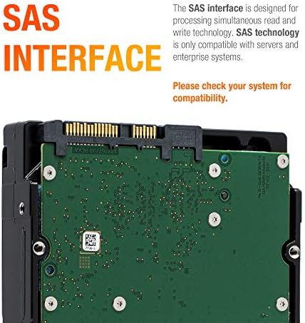 Seagate Exos 7E8 6TB 7200 RPM 512e SAS 12Gb/s 256MB Cache 3.5-Inch Enterprise Hard Drive - ST6000NM0095 (Renewed