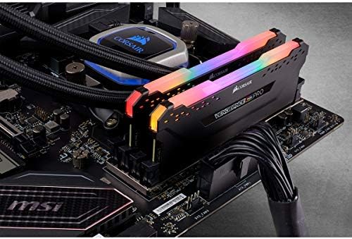 CORSAIR Vengeance RGB PRO DDR4 RAM 32GB (2x16GB) 3600MHz CL18-22-22-42 1.35V Intel AMD Desktop Computer Memory - Black (CMW32GX4M2Z3600C18)|B082DGZJ9C