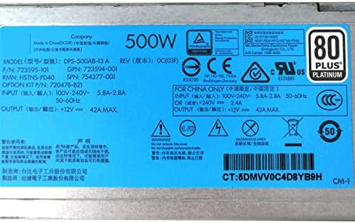 PSU for DL360 DL380 G9 500W Power Supply DPS-500AB-13 A 754377-001 723595-101 HSTNS-PD40 720478-B21 HSTNS-PC40